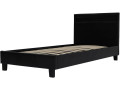 Lit LED "Maria" - 140 x 190 cm - Noir - Noir