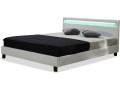 Lit LED "Maria" - 140 x 190 cm - Noir - Blanc