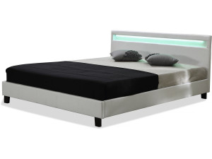 Lit LED "Maria" - 160 x 200 cm - Blanc