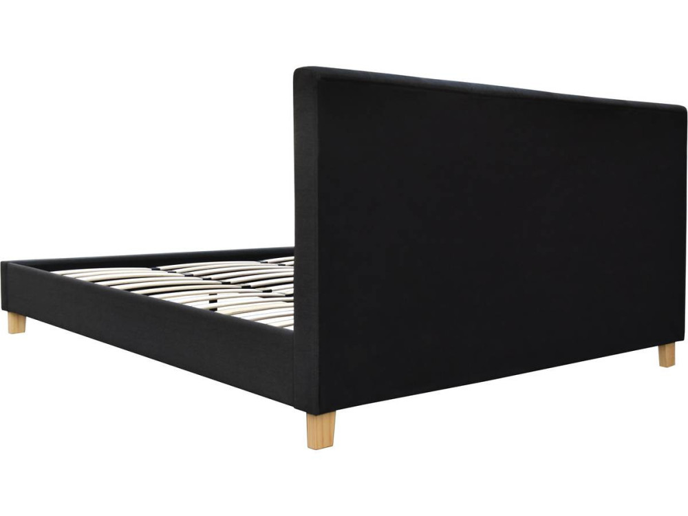 Lit "Emmy" - 180 x 200 cm - Gris foncé