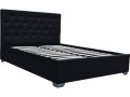Lit double avec coffre "Tino" - 160 × 200 cm - Noir - Noir