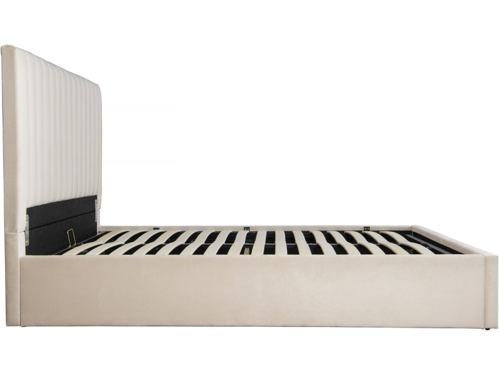 Lit avec coffre "Mia" - 140 x 190 cm - Beige