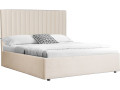 Lit avec coffre "Mia" - 140 x 190 cm - Gris - Beige