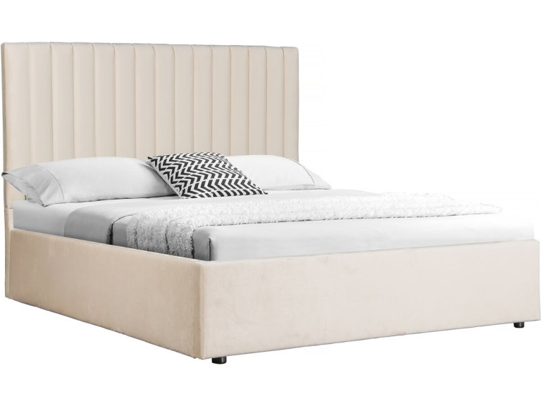 Lit avec coffre "Mia" - 160 x 200 cm - Beige