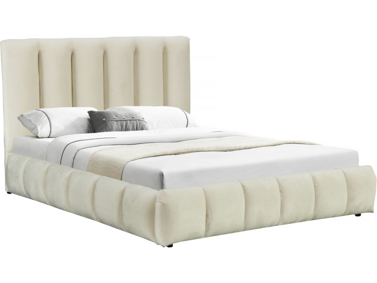 Lit avec coffre "Annie" 160 x 200 cm - Beige