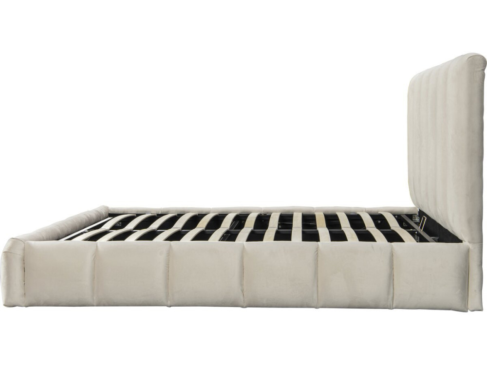 Lit avec coffre "Annie" 160 x 200 cm - Beige