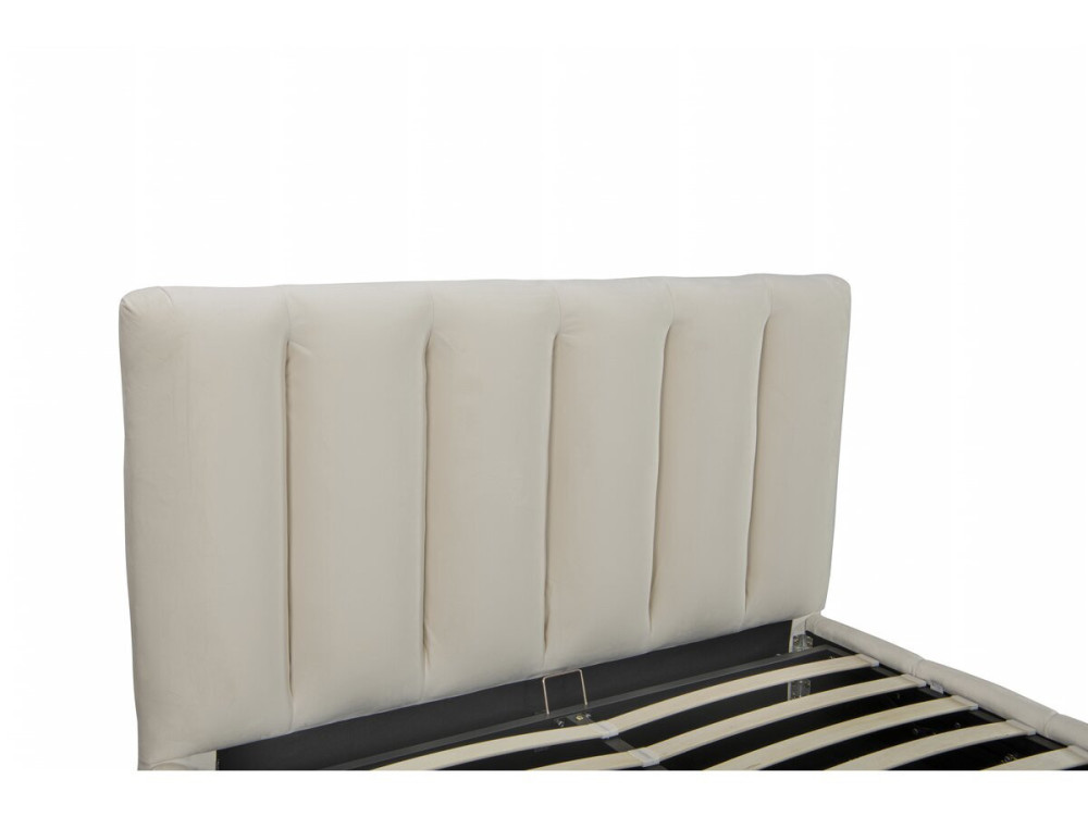 Lit avec coffre "Annie" 160 x 200 cm - Beige