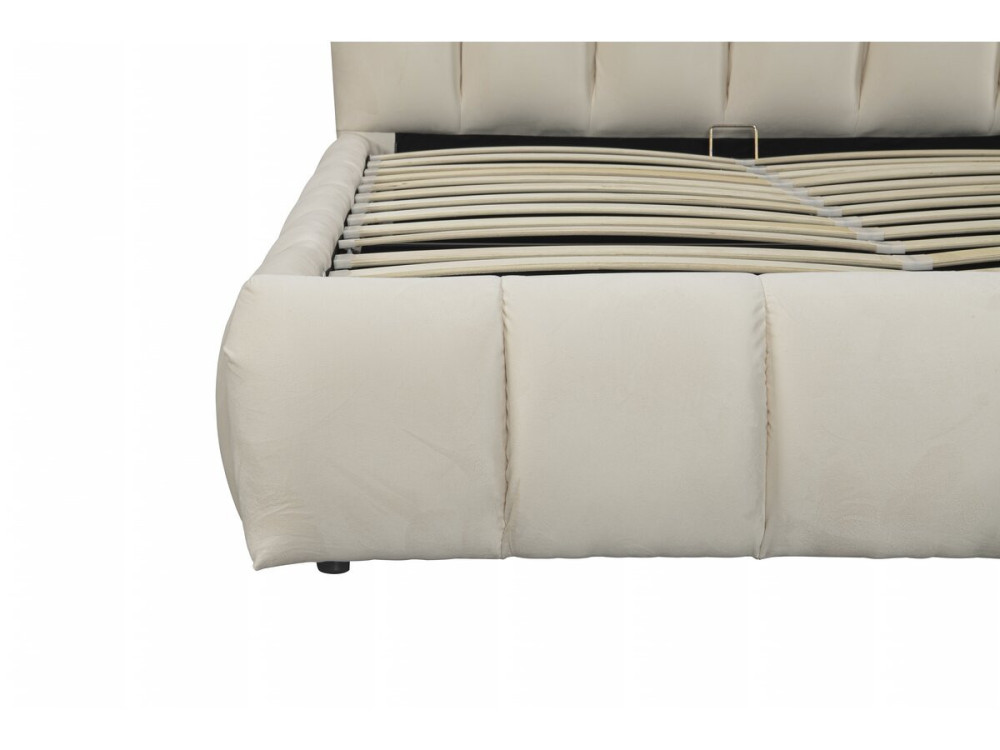 Lit avec coffre "Annie" 160 x 200 cm - Beige