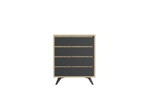 Commode en bois "Suvera" - 70 x 40 x 86 cm - Marron