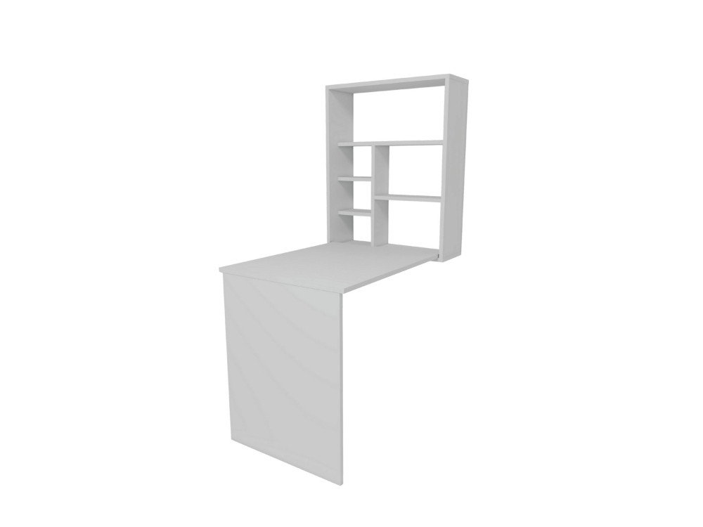 Table de maquillage en bois "Sedir" - 90 x 59 x 74 cm - Blanc