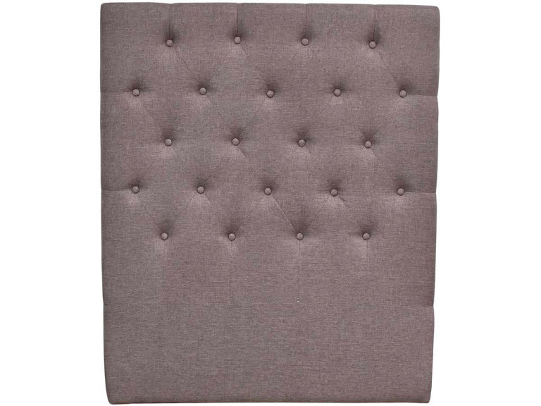 Tête de lit capitonnée "Déco" - 99 cm - Taupe - En tissu