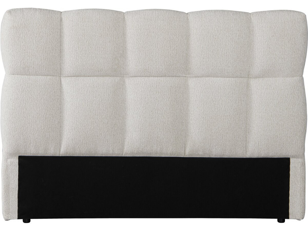Tête de lit en tissu épais style bubble "Alpe d’Huez" - 140 cm - Beige