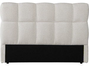 Tête de lit en tissu épais style bubble "Alpe d’Huez" - 160 cm - Beige