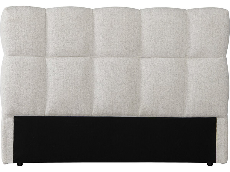Tête de lit en tissu épais style bubble "Alpe d’Huez" - 160 cm - Beige