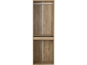 Armoire avec penderie et porte-pantalons "Opéra" - 60 x 45 x 180 cm - Beige