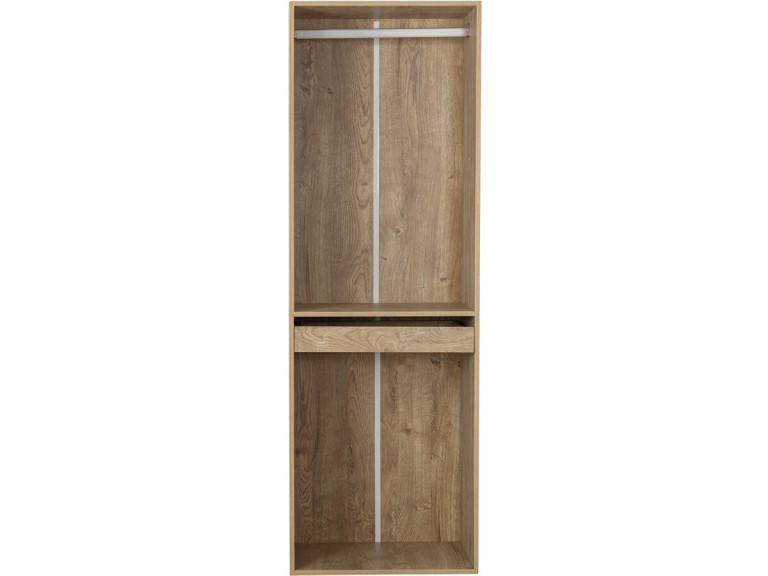 Armoire avec penderie et porte-pantalons "Opéra" - 60 x 45 x 180 cm - Beige