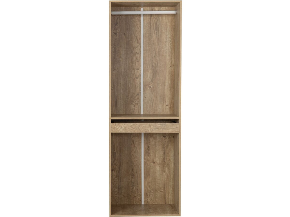 Armoire avec penderie et porte-pantalons "Opéra" - 60 x 45 x 180 cm - Beige