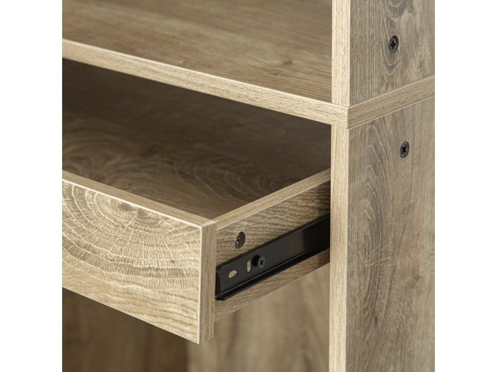 Armoire avec penderie et porte-pantalons "Opéra" - 60 x 45 x 180 cm - Beige