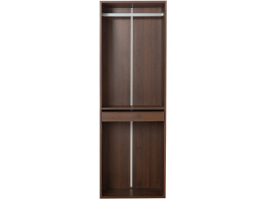 Armoire avec penderie "Opéra" - 60 x 45 x 180 cm - Marron