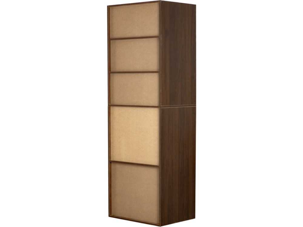 Armoire avec 5 étagères "Opéra" - 60 x 45 x 180 cm - Marron