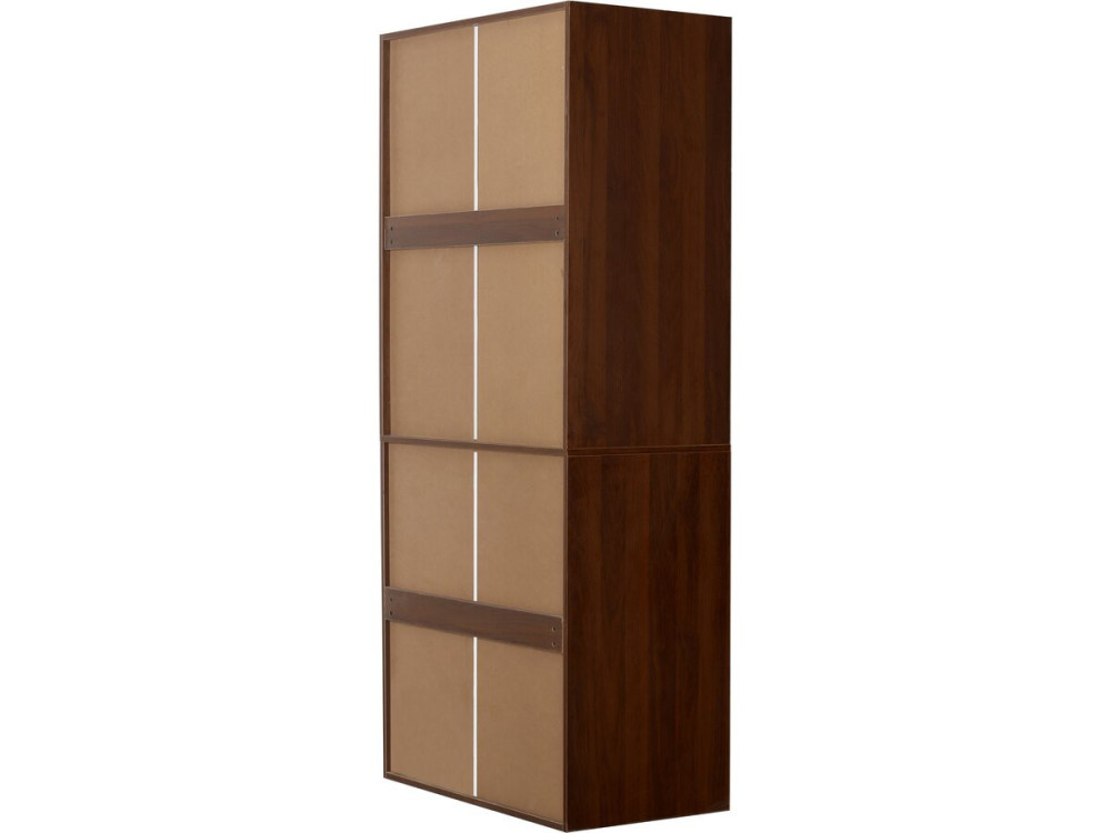 Armoire avec 4 tiroirs et 1 penderie "Opéra" - 80 x 45 x 180 cm - Marron