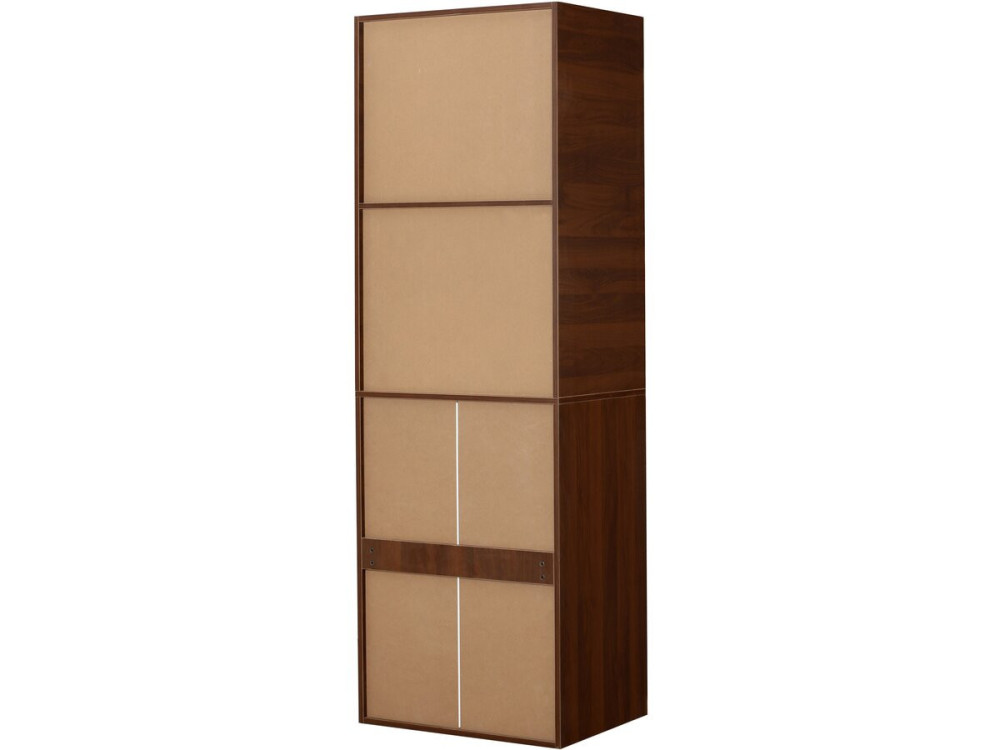 Armoire avec 5 tiroirs et 2 étagères "Opéra" - 60 x 45 x 180 cm - Marron