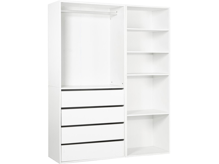 Kit dressing " Opéra " modulable - 2 éléments - Blanc