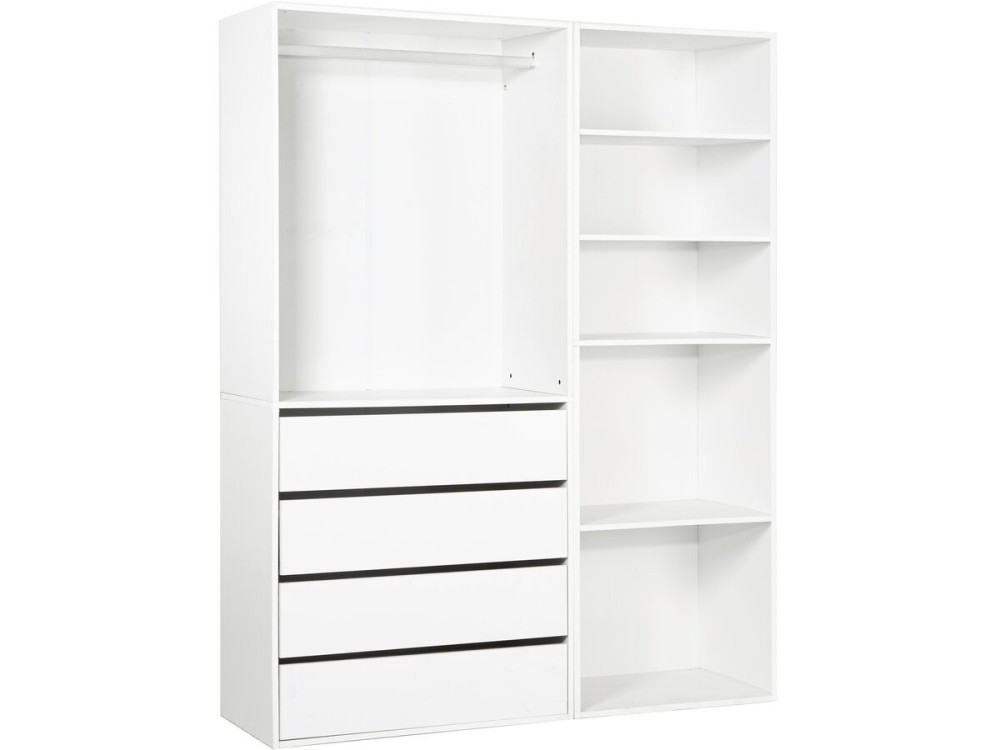 Kit dressing " Opéra " modulable - 2 éléments - Blanc