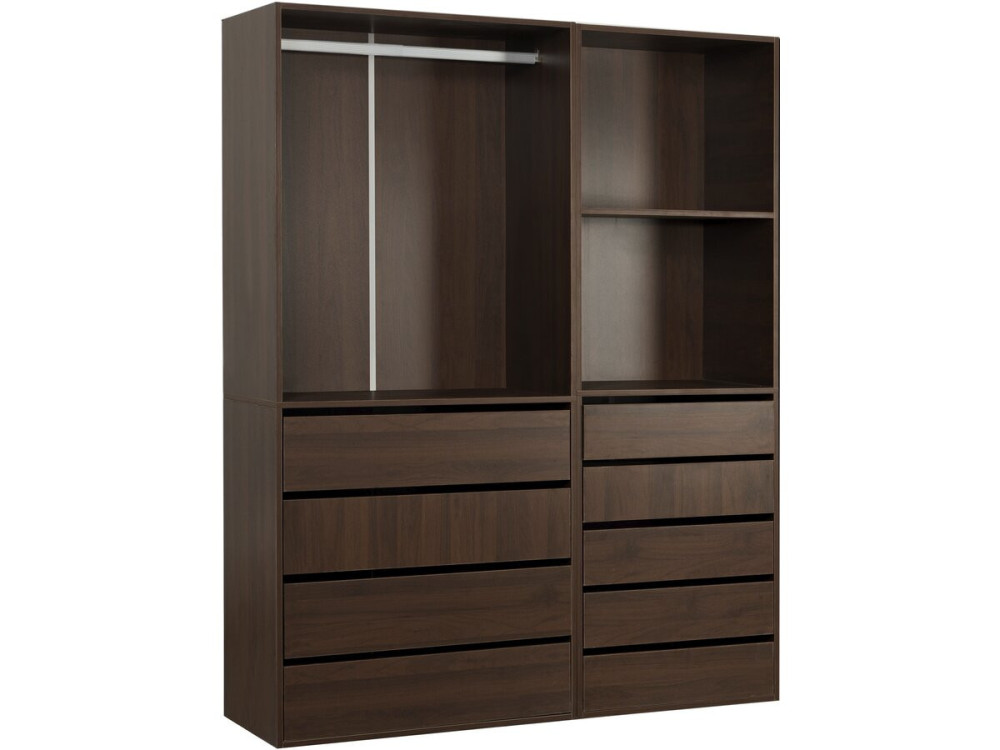Kit dressing " Opéra " modulable - 2 éléments - Marron