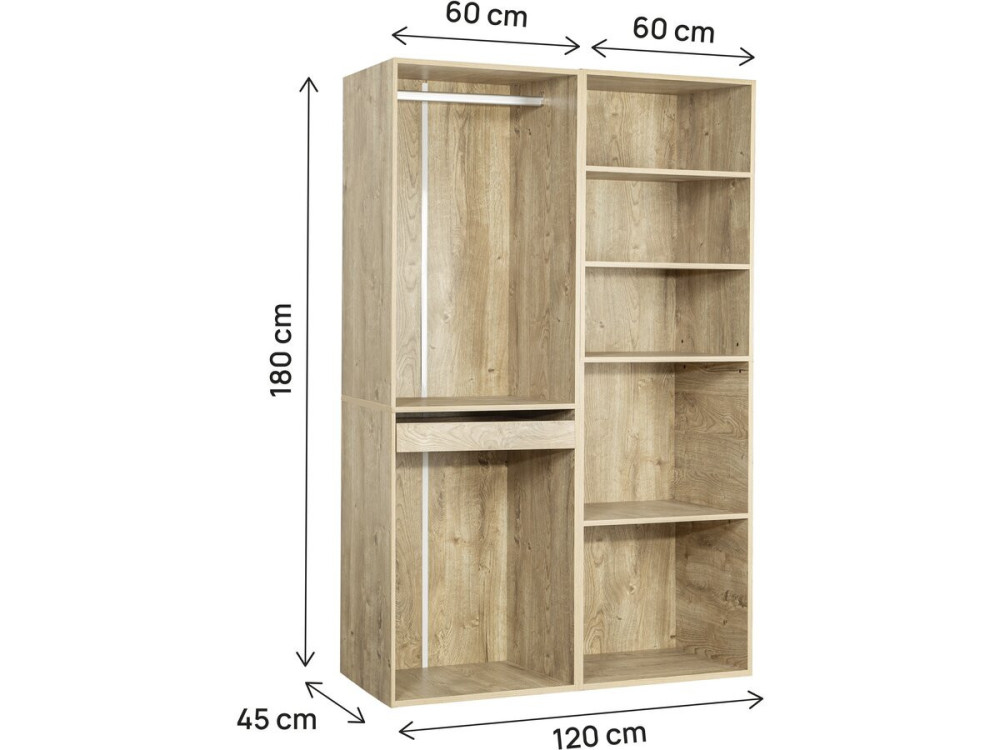 Kit dressing " Opéra " modulable - 2 éléments - Beige