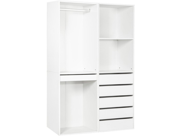 Kit dressing " Opéra " modulable - 2 éléments - Blanc