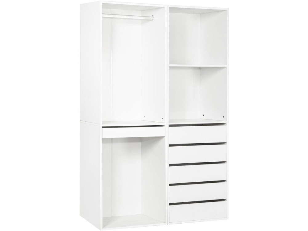 Kit dressing " Opéra " modulable - 2 éléments - Blanc