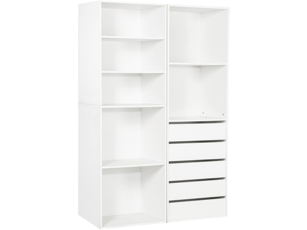 Kit dressing " Opéra " modulable - 2 éléments - Blanc