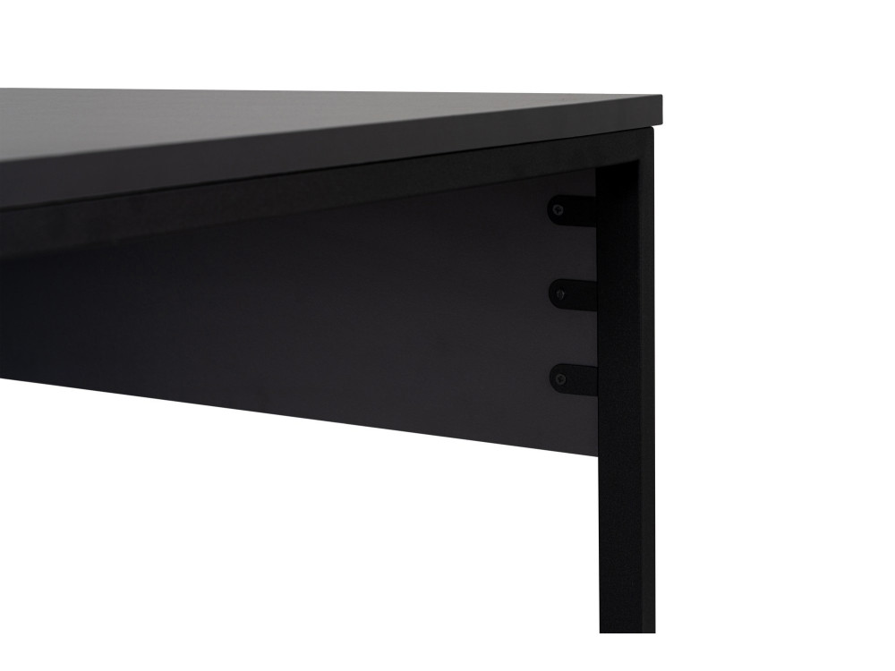 Bureau en bois "Twin Study Desk" - 240 x 60 x 74 cm - AnthraciteNoir
