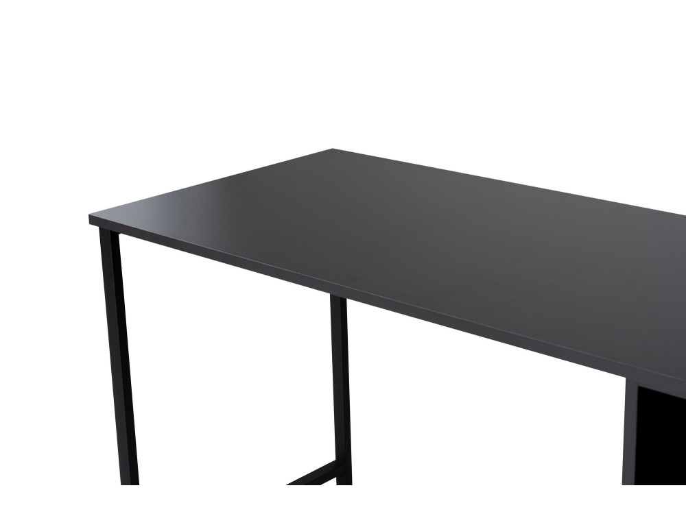 Bureau en bois "Twin Study Desk" - 240 x 60 x 74 cm - AnthraciteNoir
