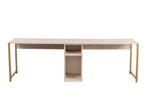 Bureau en bois "Twin Study Desk" - 240 x 60 x 74 cm - TravertinOr