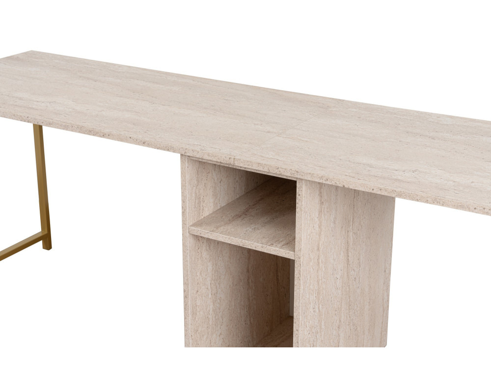Bureau en bois "Twin Study Desk" - 240 x 60 x 74 cm - TravertinOr