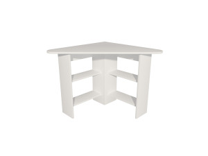 Bureau en bois "Corner " - 80 x 80 x 73 cm - Blanc