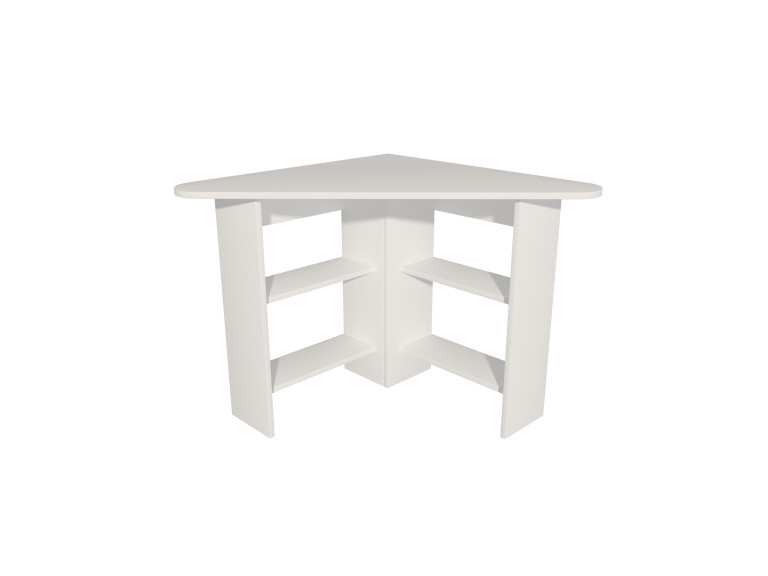 Bureau en bois "Corner " - 80 x 80 x 73 cm - Blanc