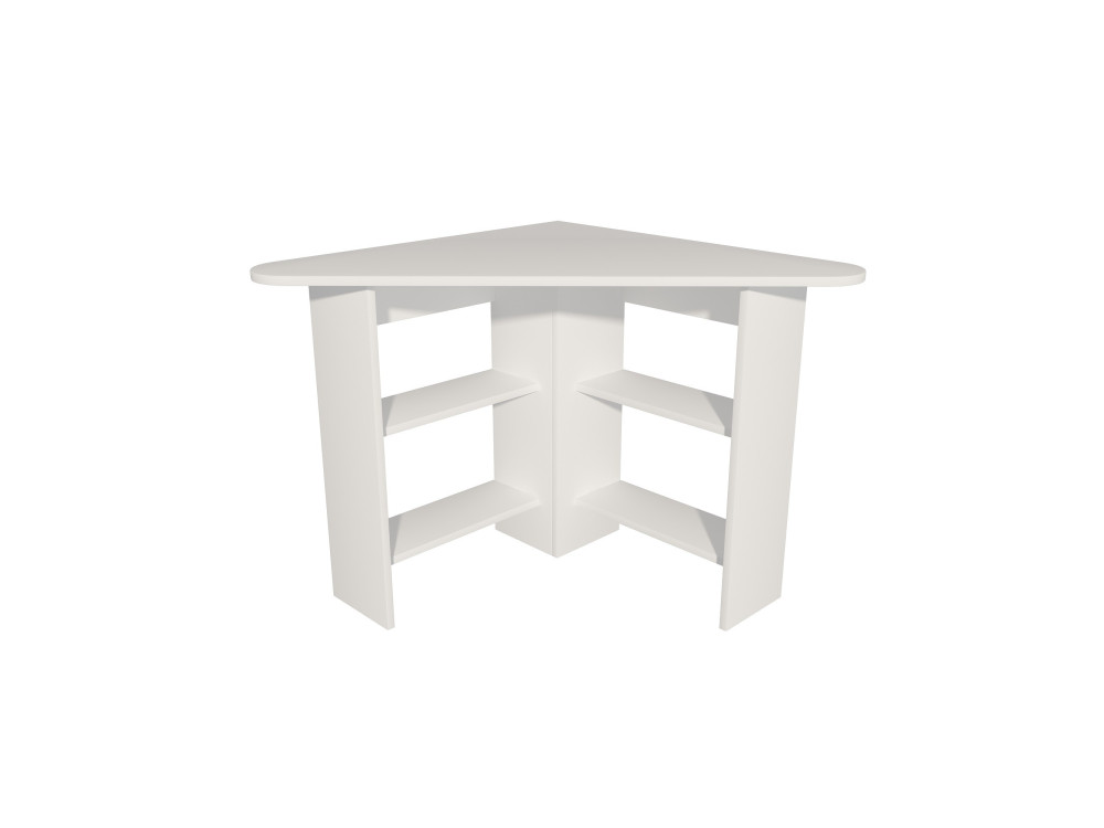 Bureau en bois "Corner " - 80 x 80 x 73 cm - Blanc