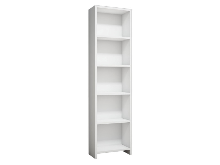 Bibliothèque en bois "Barkin" - 40 x 19 x 150 cm - Blanc