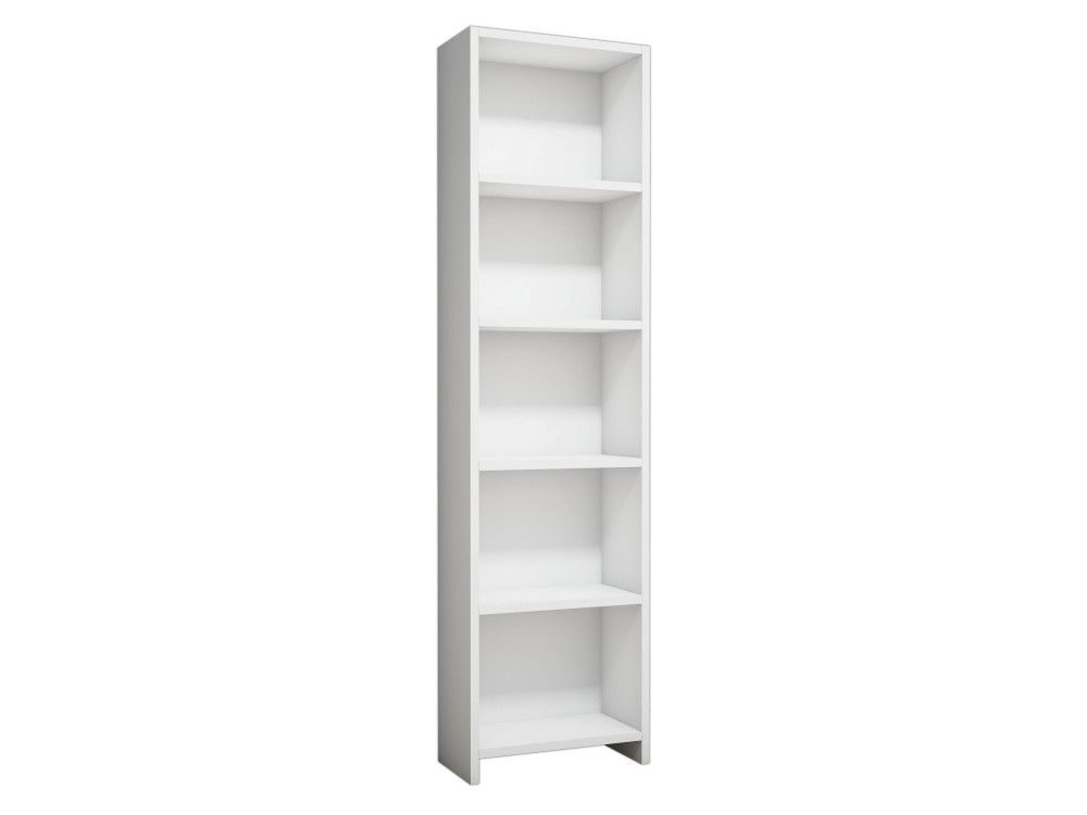 Bibliothèque en bois "Barkin" - 40 x 19 x 150 cm - Blanc