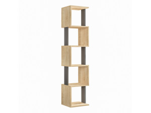 Bibliothèque en bois "Piri" - 35 x 30 x 161 cm - Chêne de SonomaAnthracite