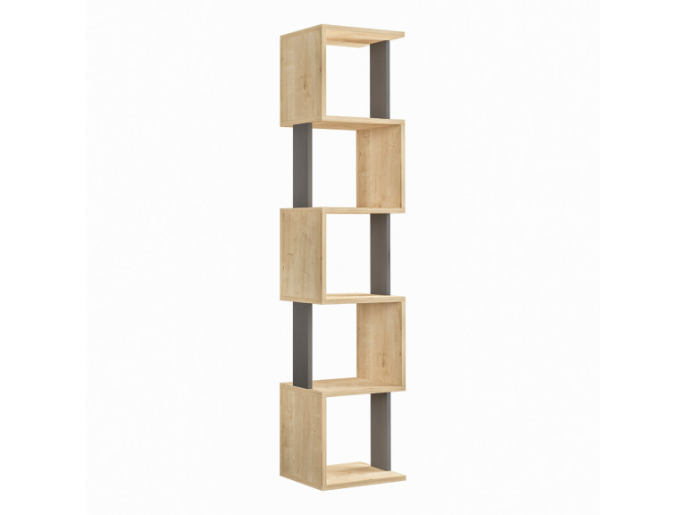 Bibliothèque en bois "Piri" - 35 x 30 x 161 cm - Chêne de SonomaAnthracite