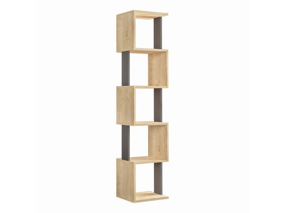 Bibliothèque en bois "Piri" - 35 x 30 x 161 cm - Chêne de SonomaAnthracite