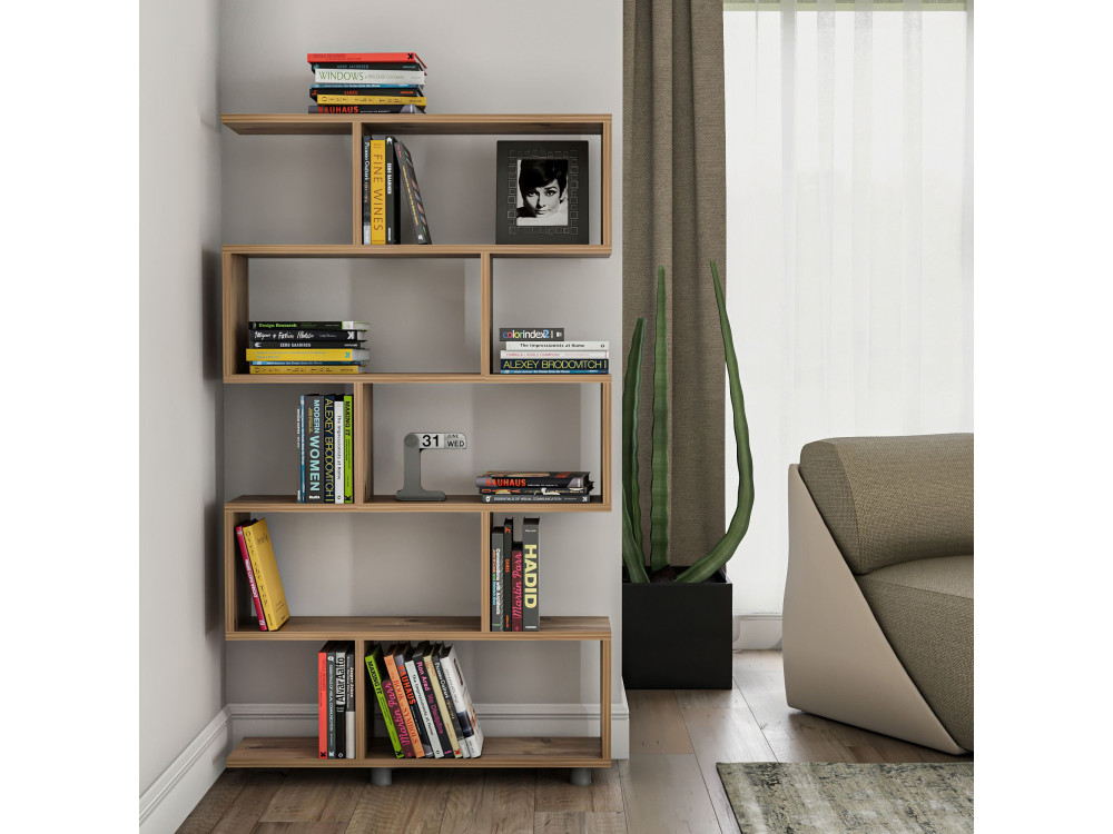 Bibliothèque en bois "Elif" - 90 x 20 x 156 cm - Pin