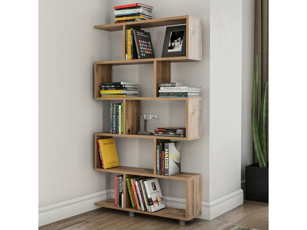 Bibliothèque en bois "Elif" - 90 x 20 x 156 cm - Pin