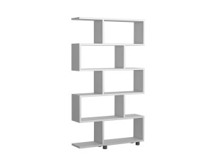 Bibliothèque en bois "Elif" 90 x 20 x 156 cm - Blanc