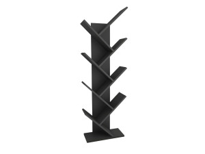 Bibliothèque en bois "Hitit" 46 x 22 x 128,5 cm - Anthracite