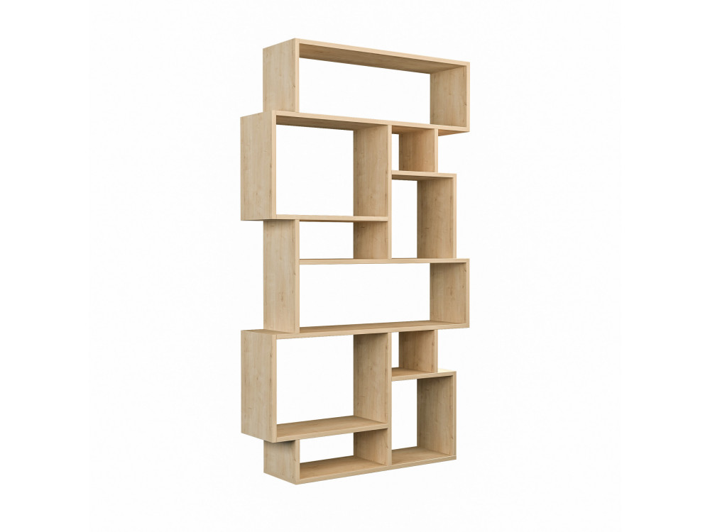 Bibliothèque en bois "Karmato" - 96 x 25 x 168 cm - Chêne de Sonoma
